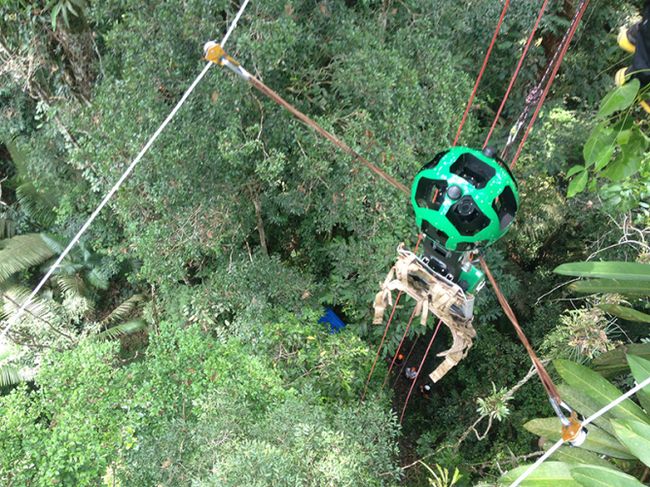 Fotografía - [Cuidado con ese árbol!] Google Maps Street View monta una tirolina A través de La Selva Amazónica